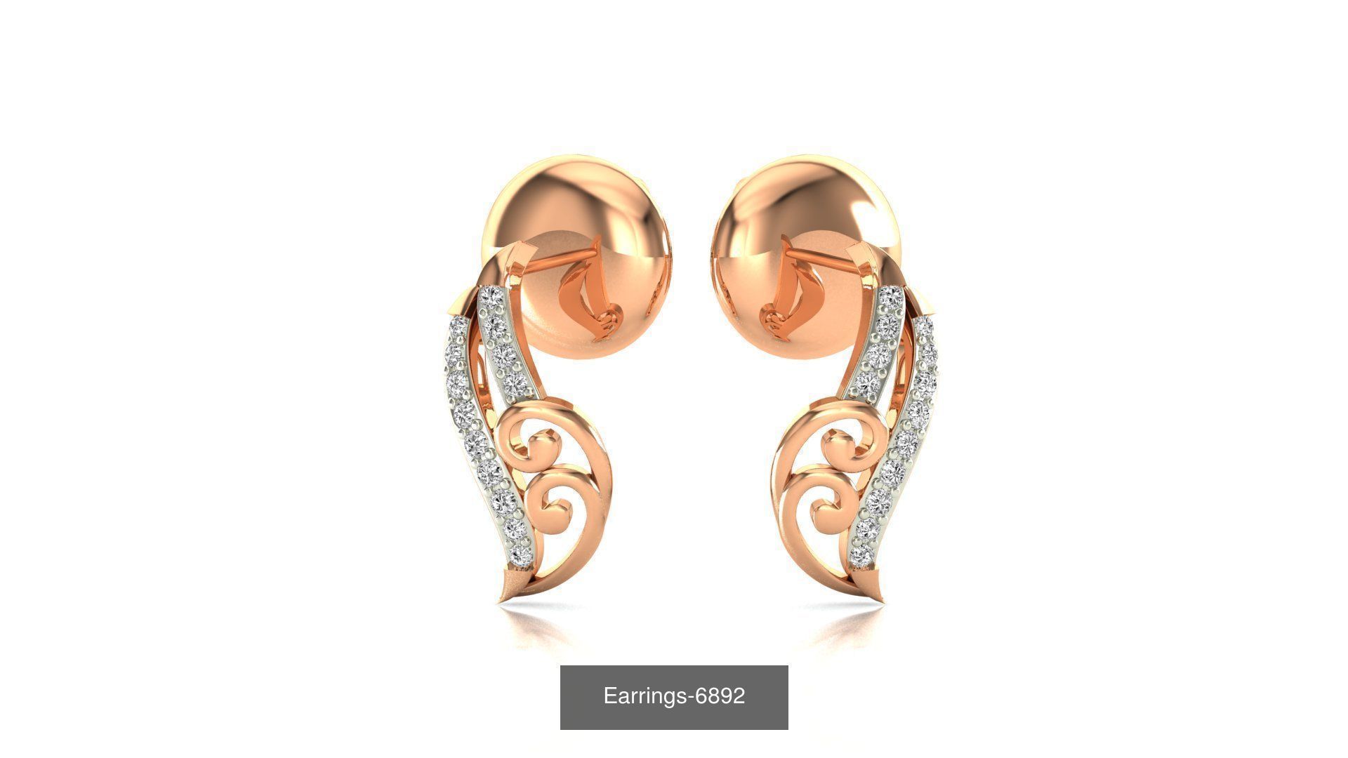 75 Earrings 3dm stl render jcd renders details 3D Model Collection_32