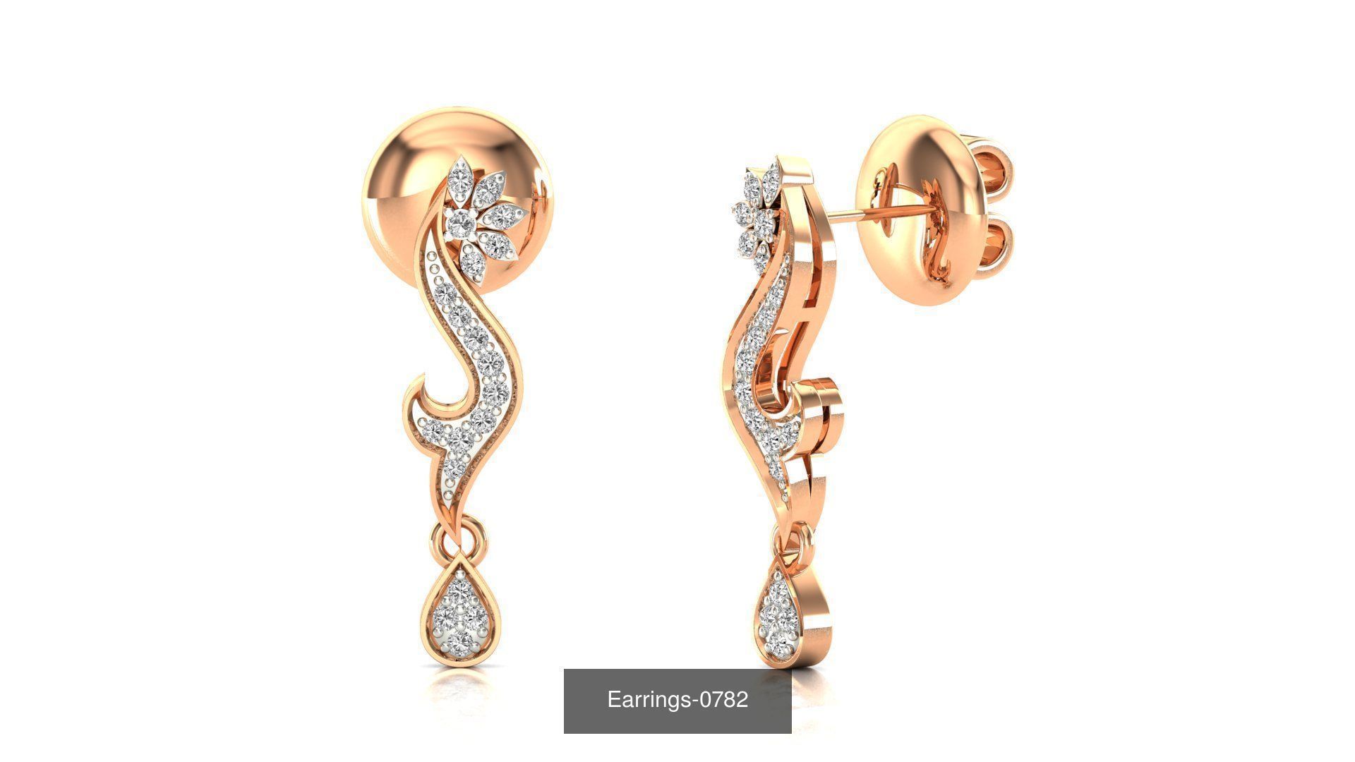 75 Earrings 3dm stl render jcd renders details 3D Model Collection_81