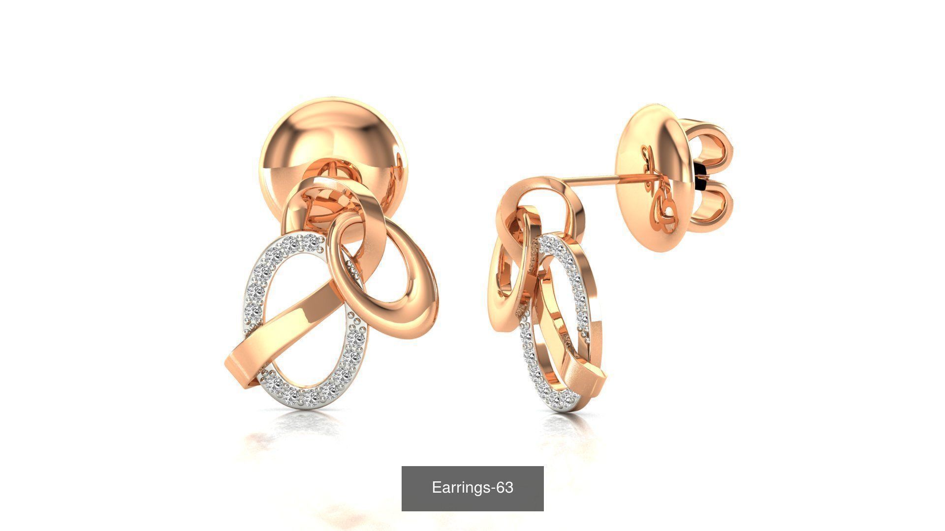 75 Earrings 3dm stl render jcd renders details 3D Model Collection_11