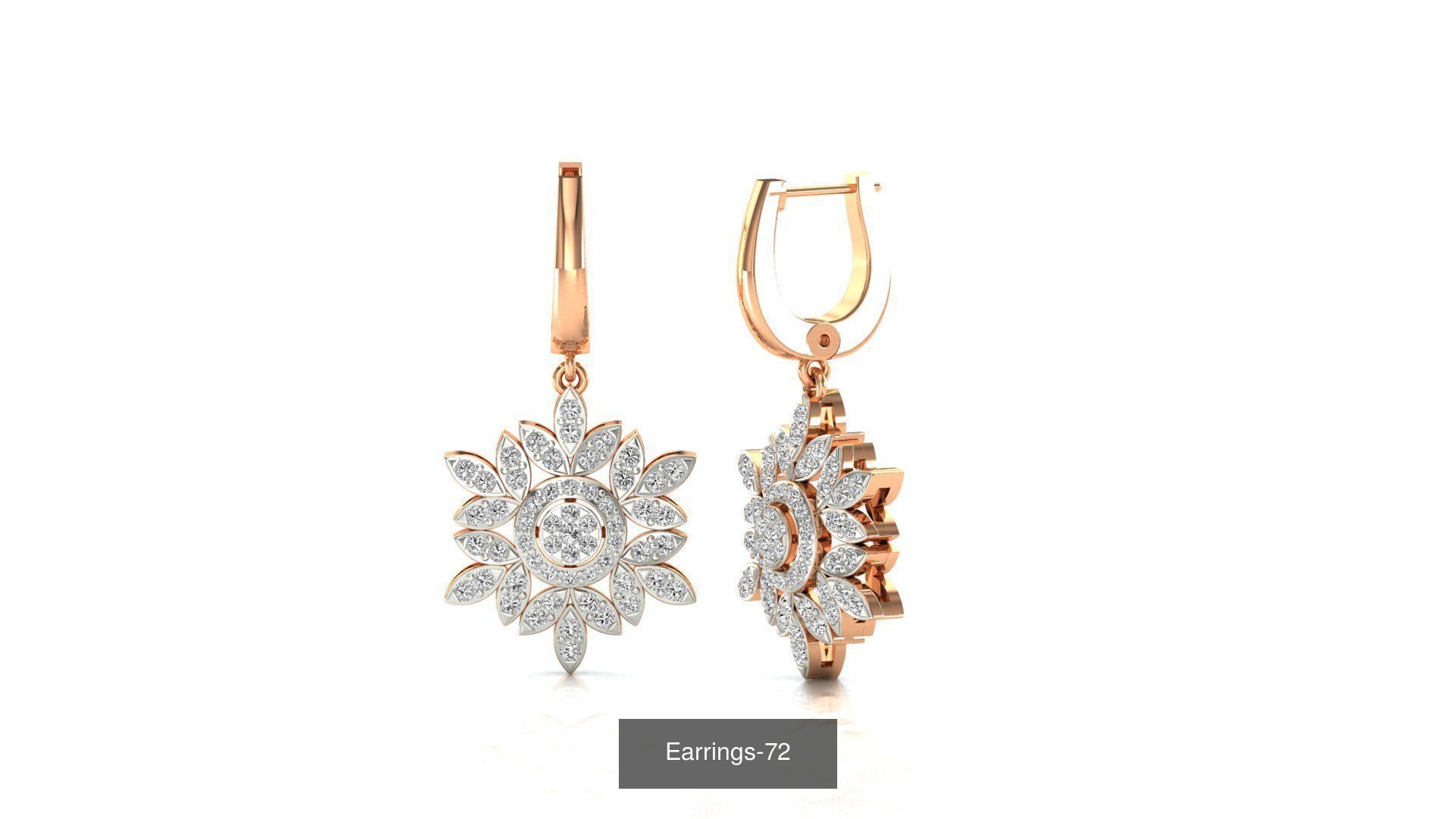 75 Earrings 3dm stl render jcd renders details 3D Model Collection_9