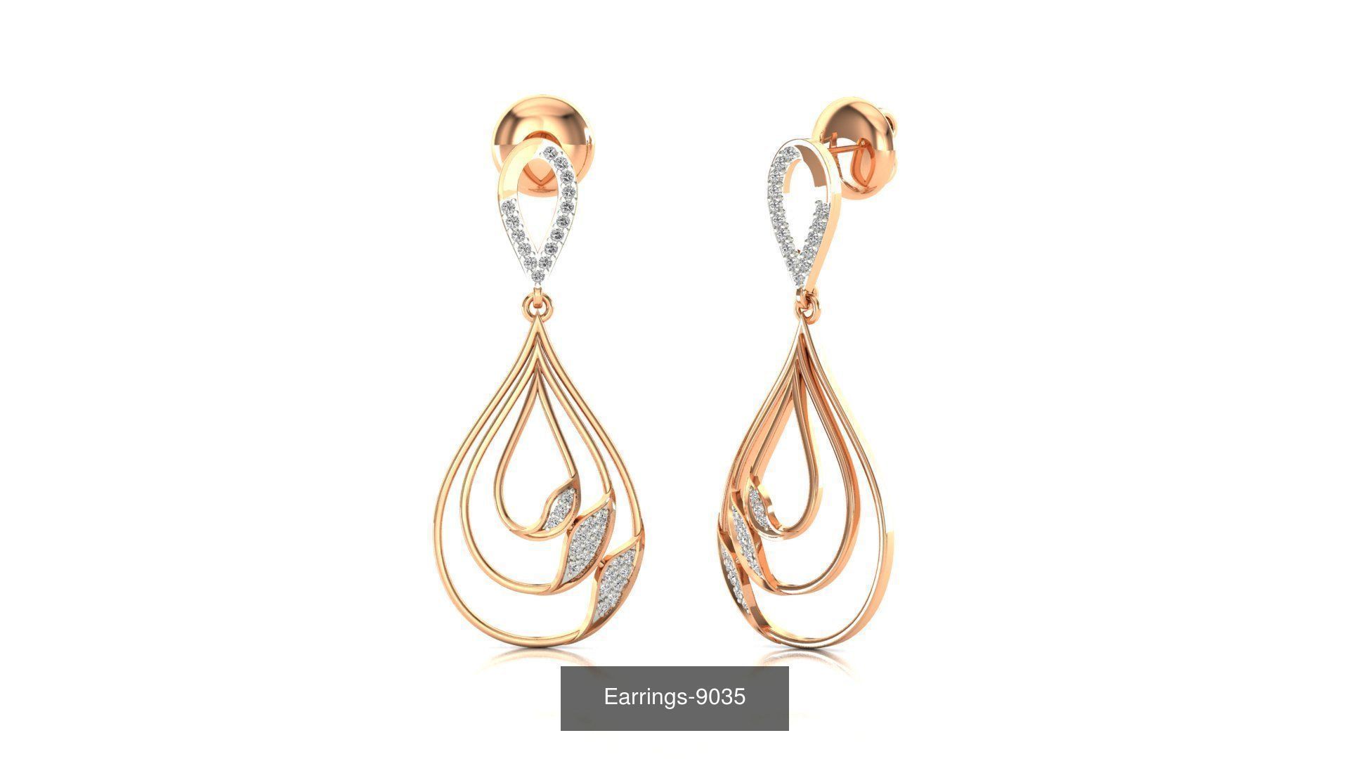 75 Earrings 3dm stl render jcd renders details 3D Model Collection_21