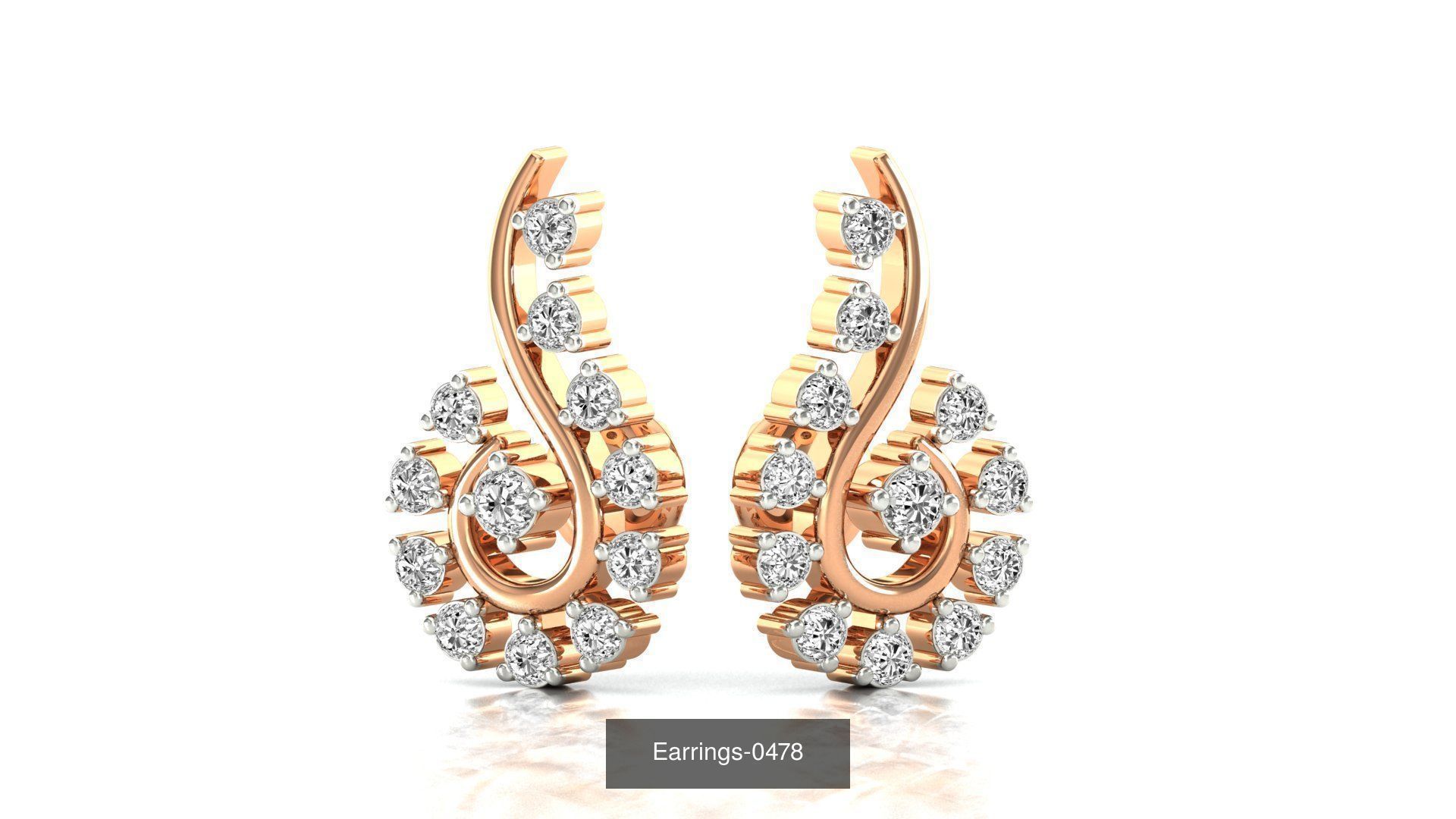 75 Earrings 3dm stl render jcd renders details 3D Model Collection_59