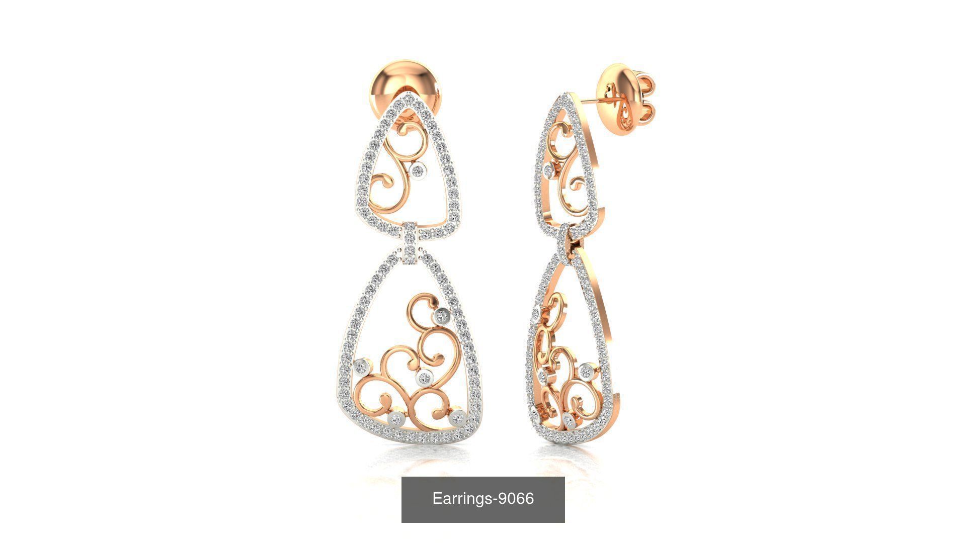 75 Earrings 3dm stl render jcd renders details 3D Model Collection_18