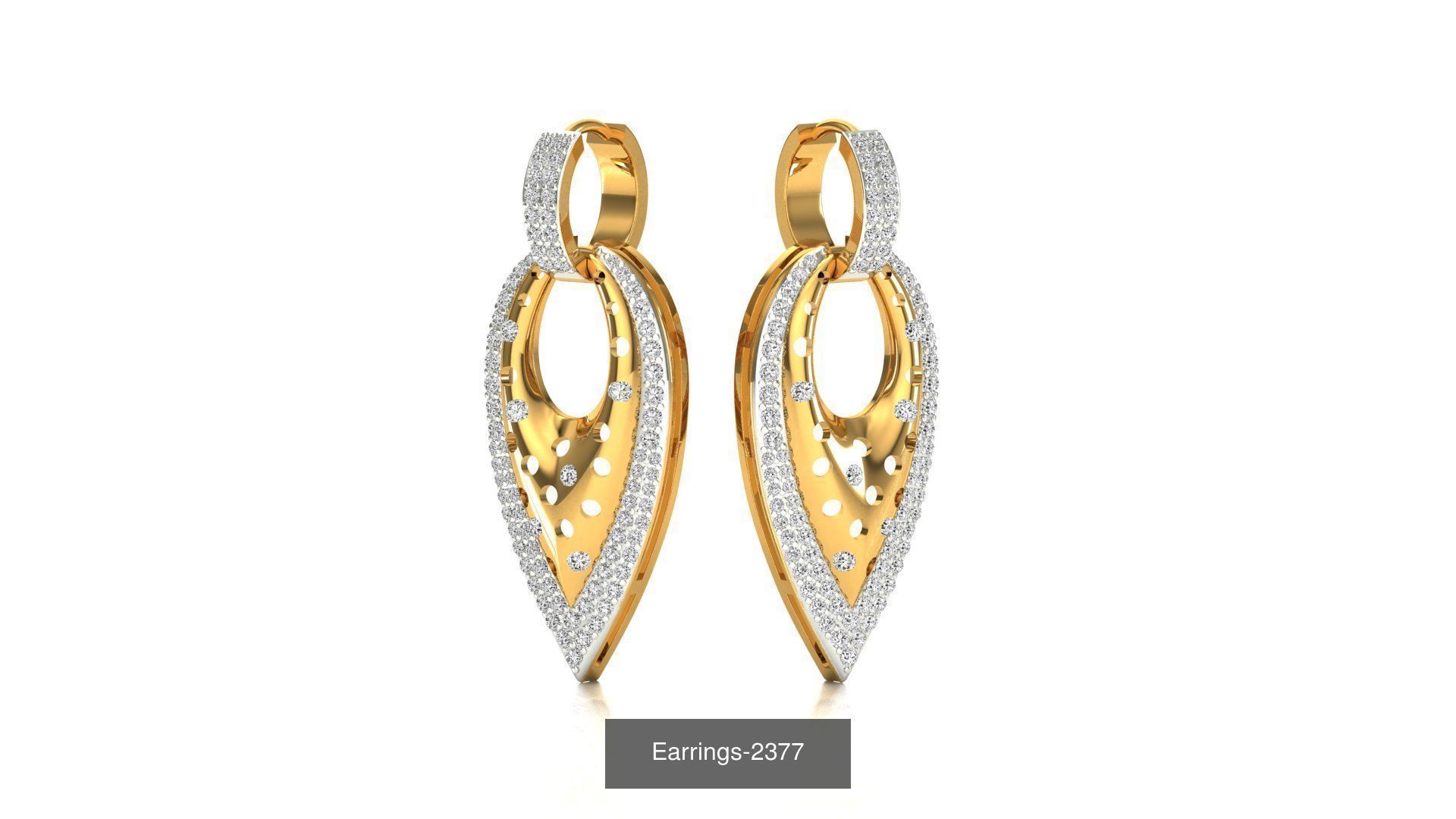 75 Earrings 3dm stl render jcd renders details 3D Model Collection_48