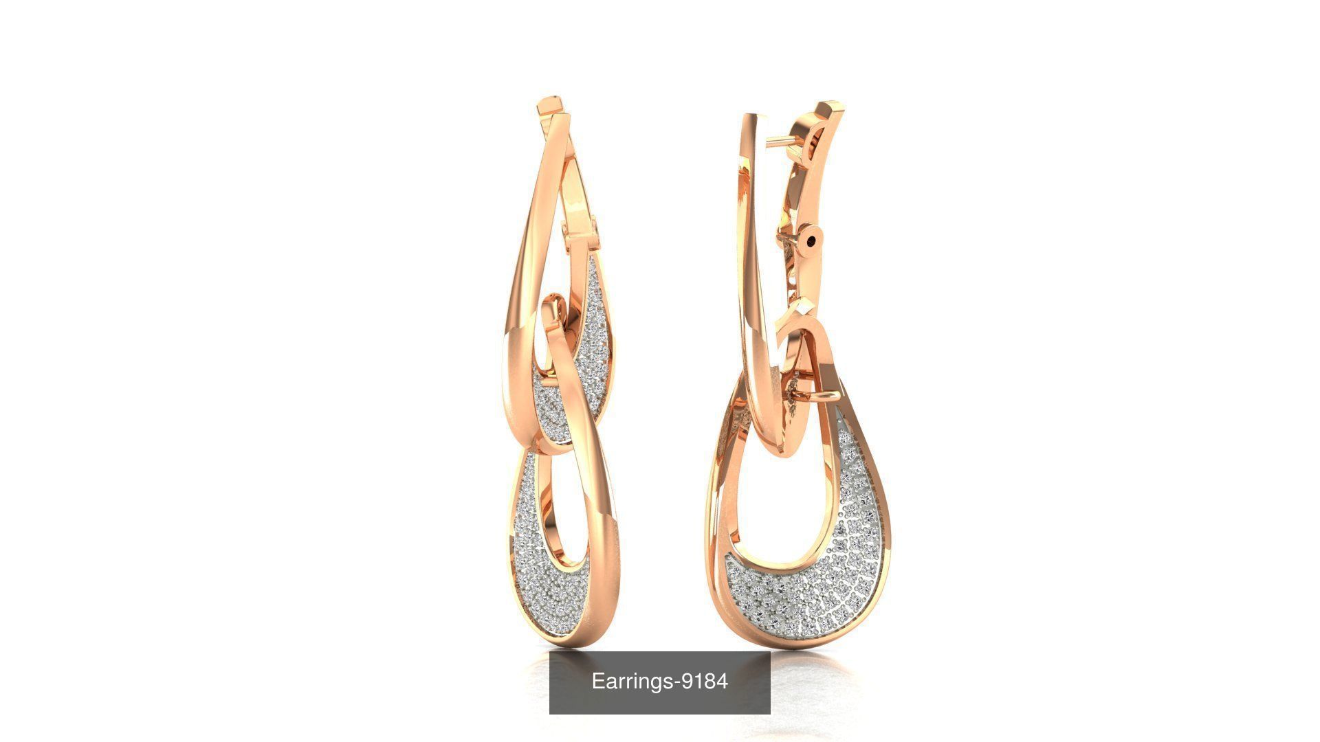 75 Earrings 3dm stl render jcd renders details 3D Model Collection_15