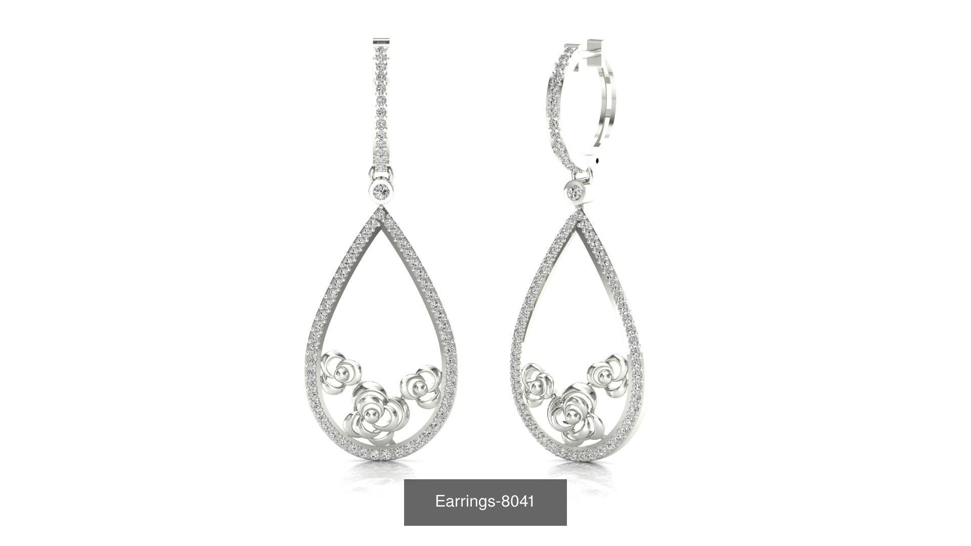 75 Earrings 3dm stl render jcd renders details 3D Model Collection_27