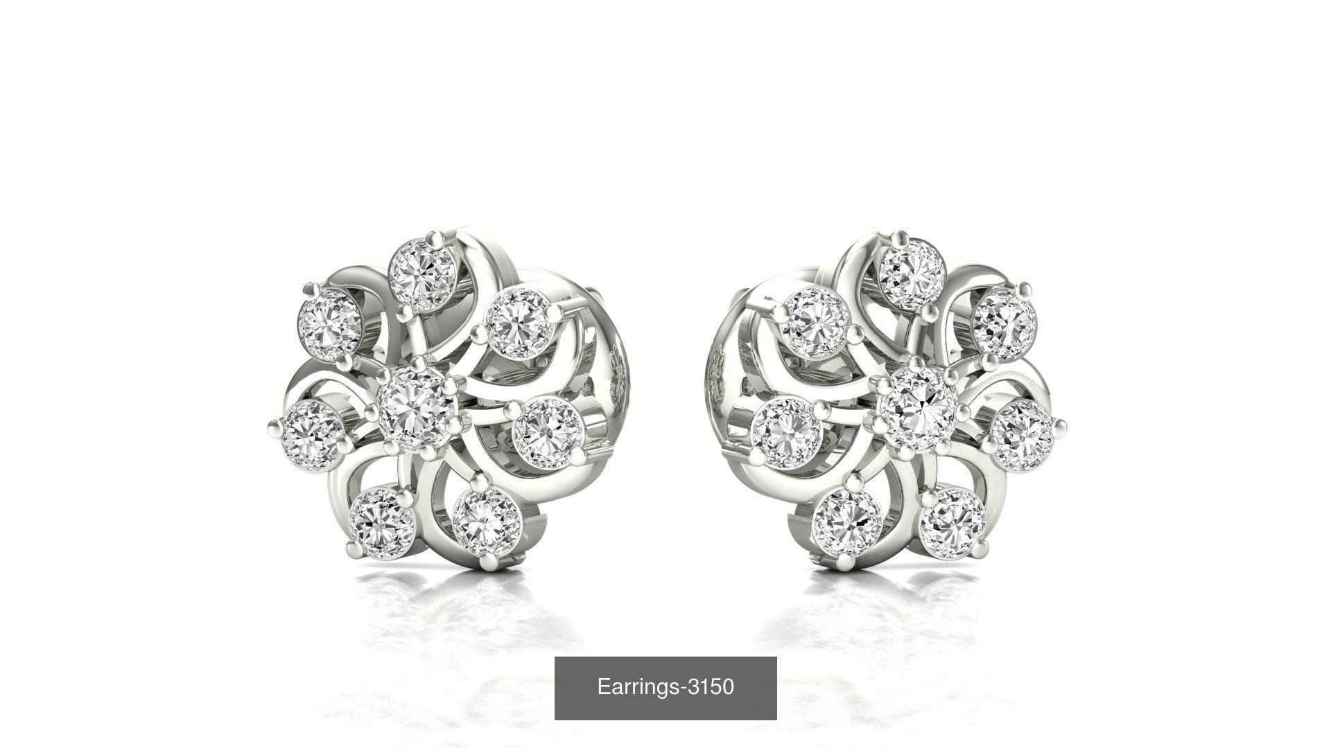 75 Earrings 3dm stl render jcd renders details 3D Model Collection_45