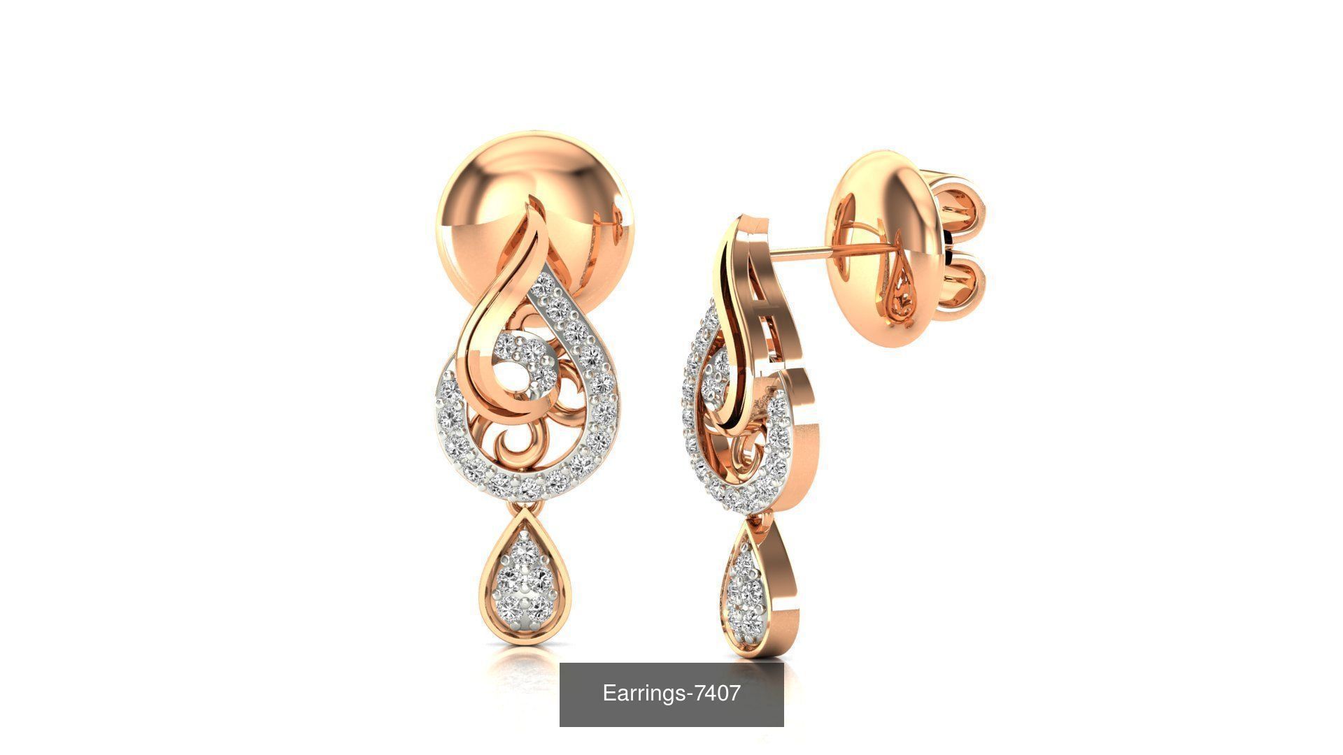 75 Earrings 3dm stl render jcd renders details 3D Model Collection_77