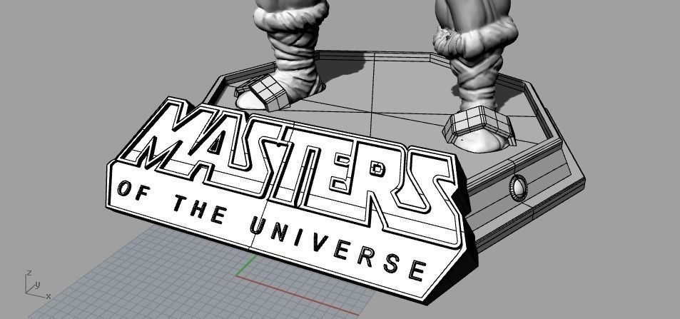 MOTU HE-MAN VINTAGE FIGURE STAND 3D print model_2