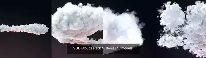 VDB Clouds Pack 10 Items