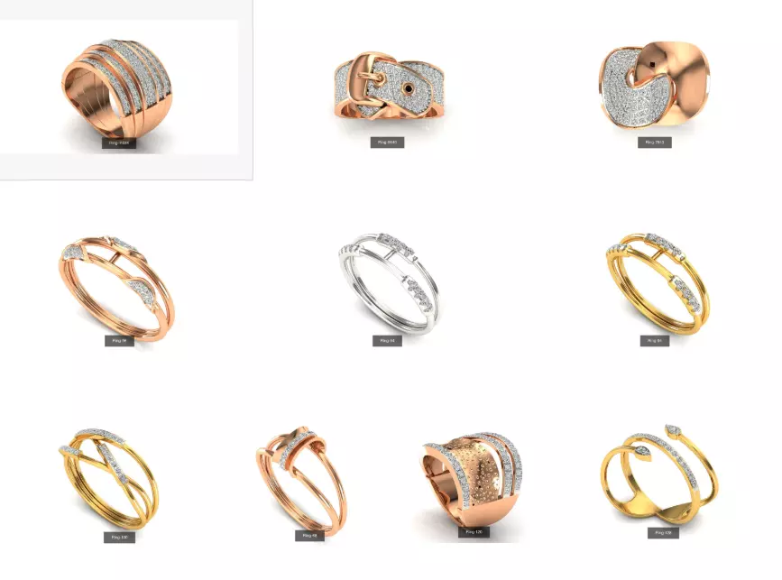 10 Bands 3dm stl renders details 3D Model Collection_0