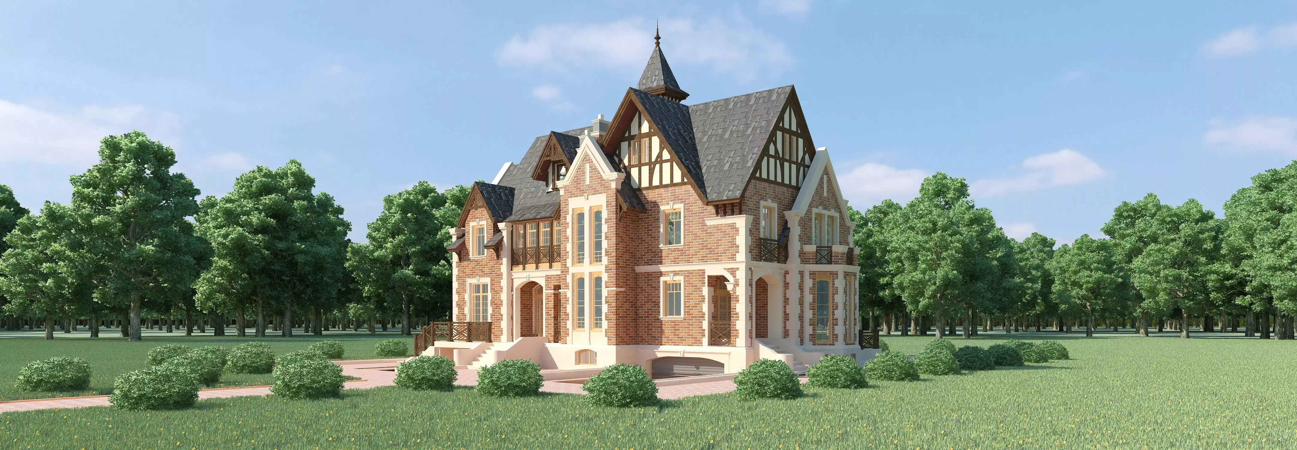 Private house 3D model_0