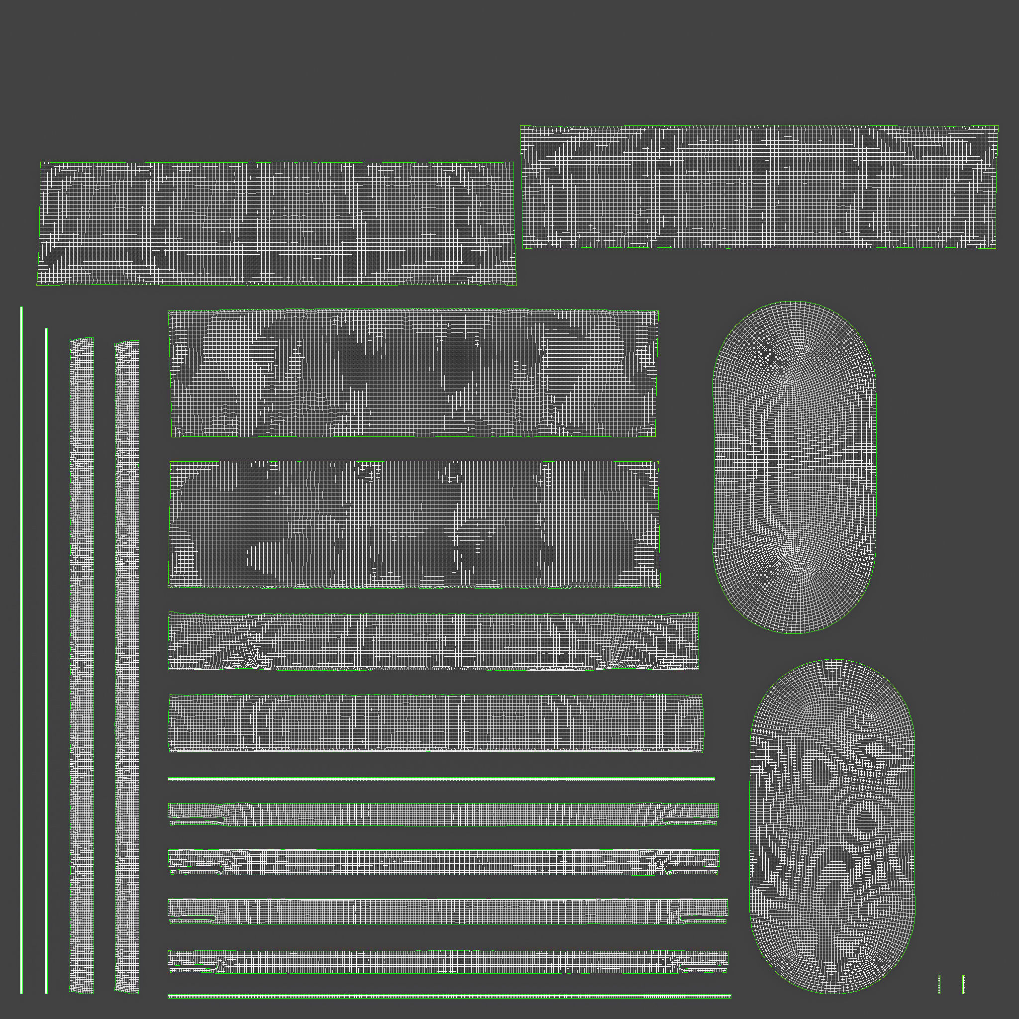 Italbaby Moses Basket Nido Chic Peluche White 3D model_23