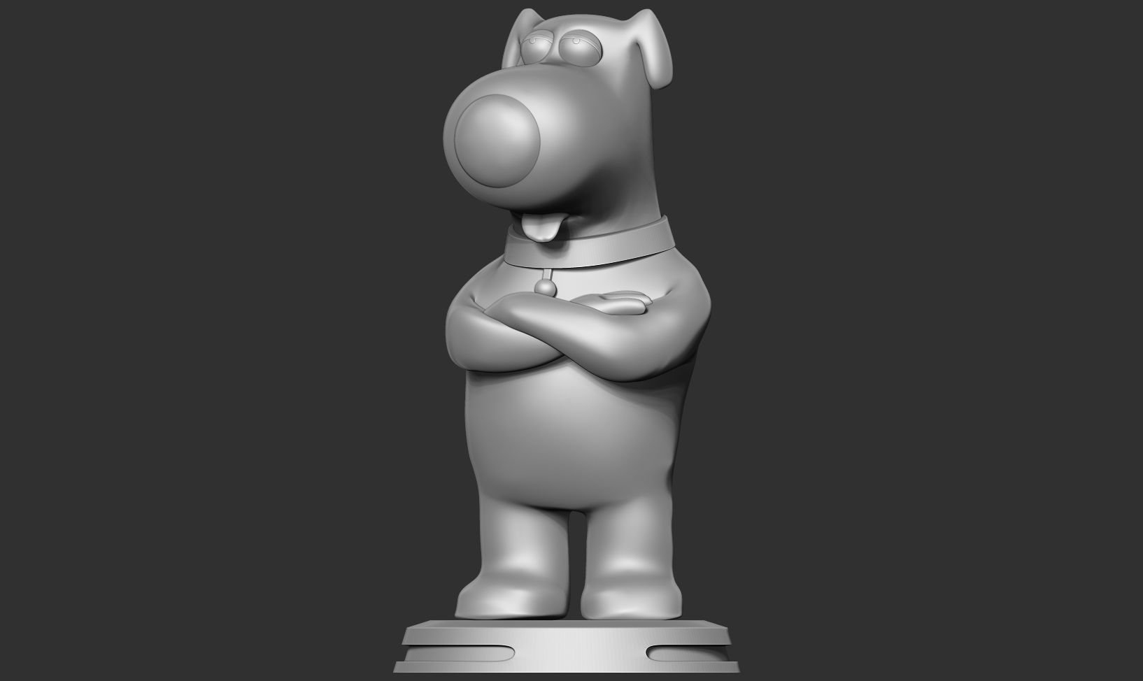 Brian Griffin - Family Guy Fanart Free 3D print model_7
