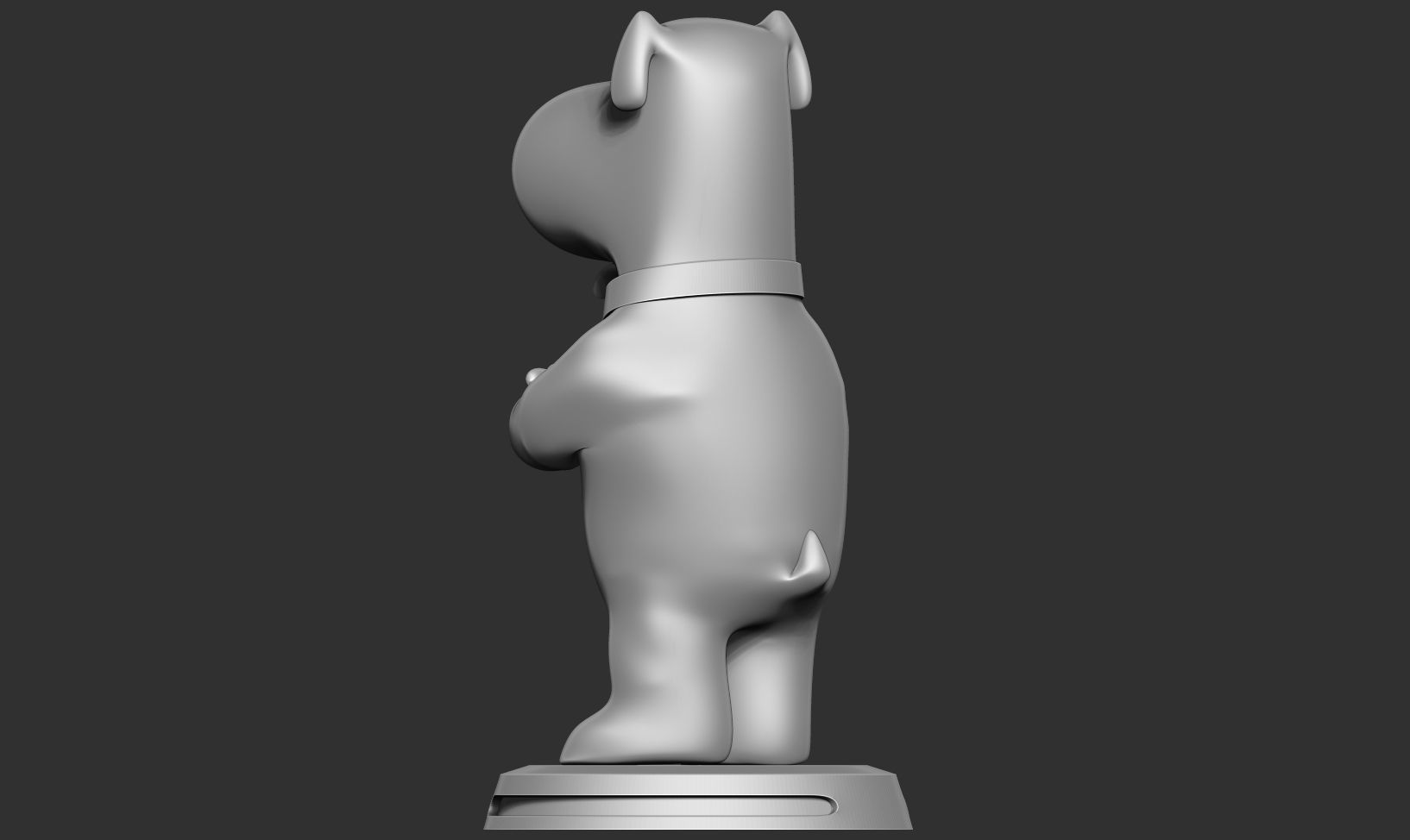 Brian Griffin - Family Guy Fanart Free 3D print model_17