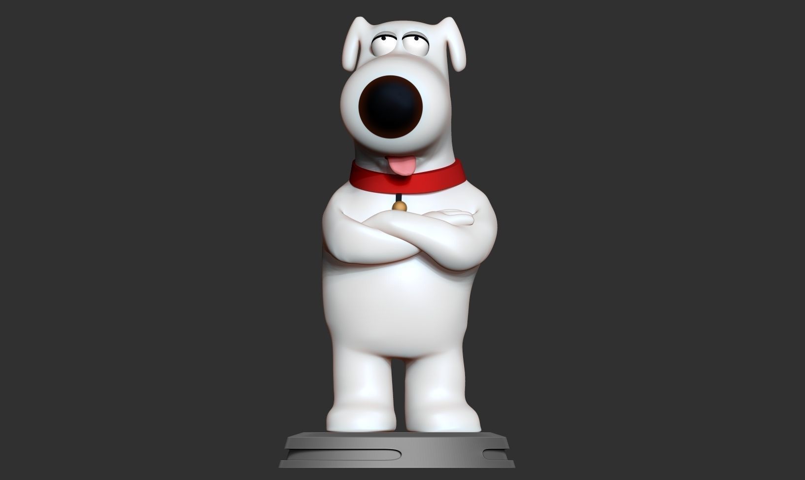 Brian Griffin - Family Guy Fanart Free 3D print model_6