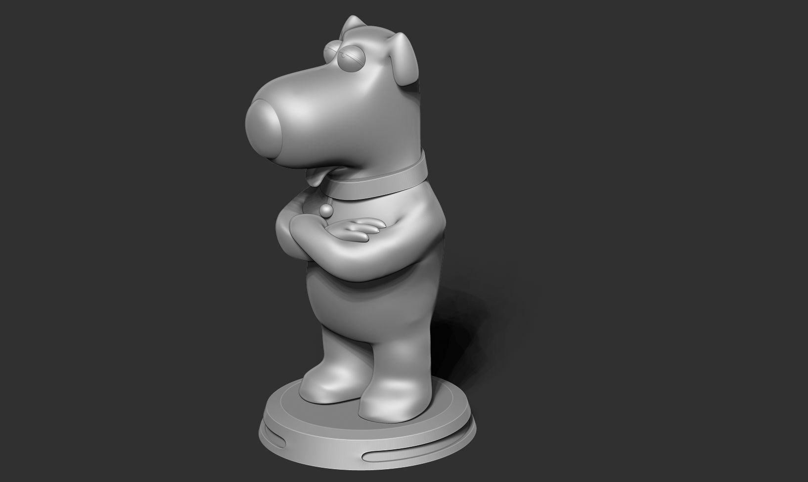 Brian Griffin - Family Guy Fanart Free 3D print model_15