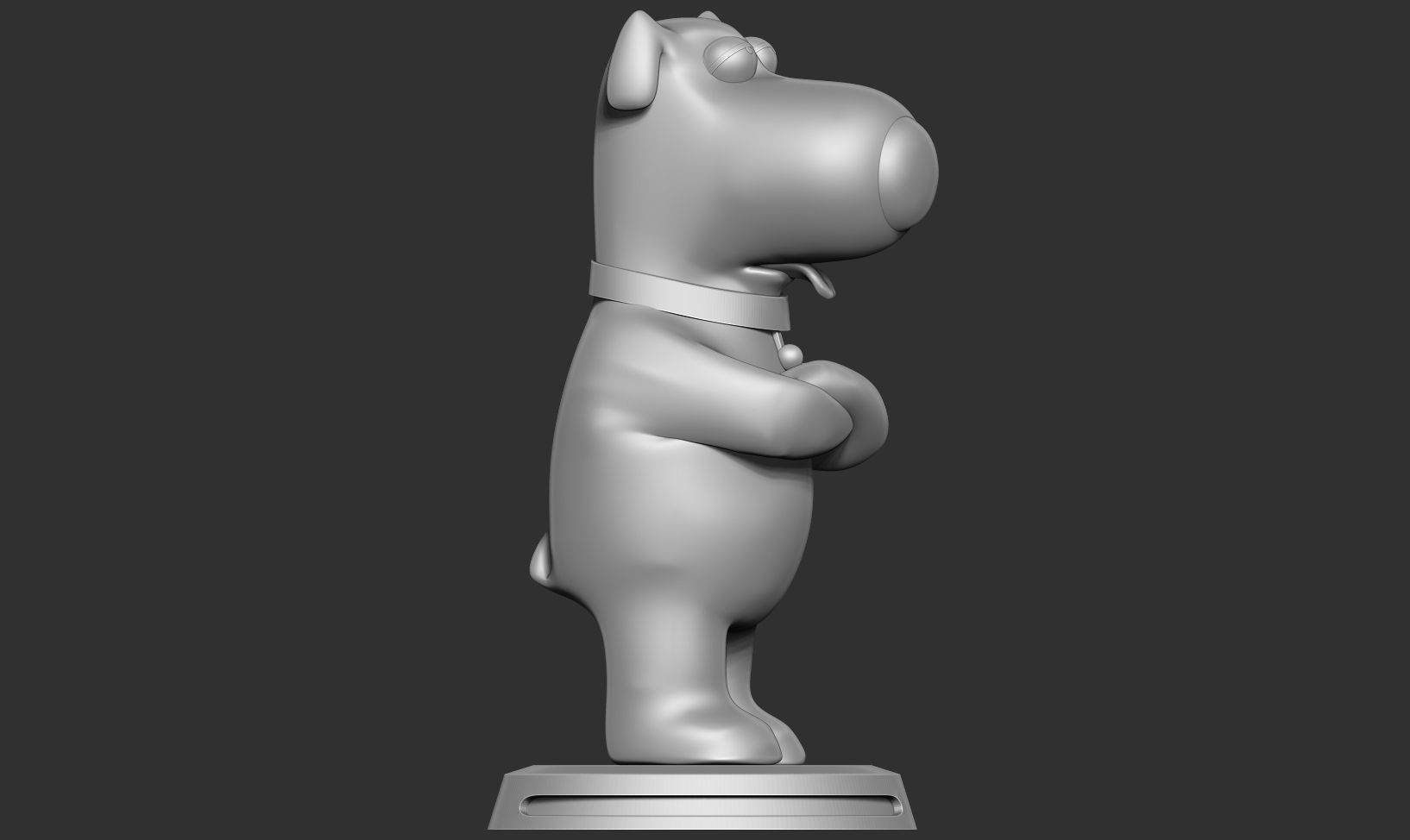 Brian Griffin - Family Guy Fanart Free 3D print model_11