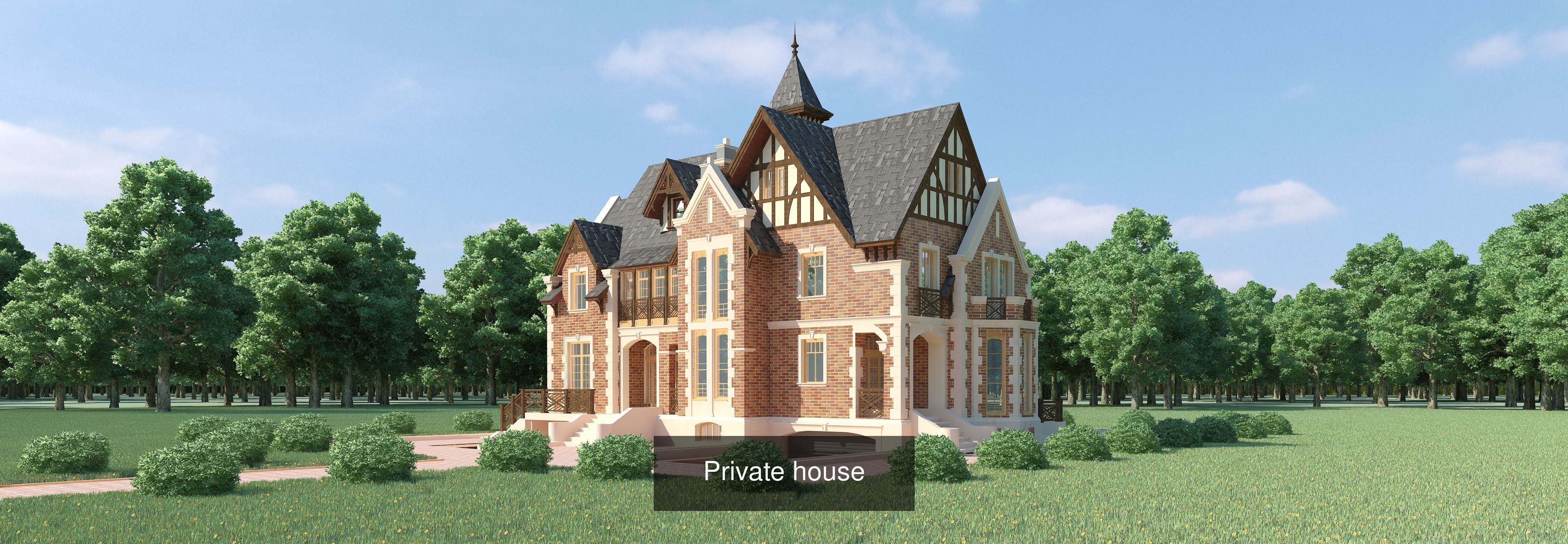 Private houses pack 3D Model Collection_7