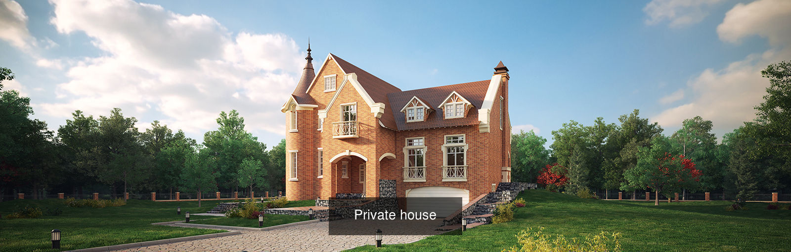 Private houses pack 3D Model Collection_3