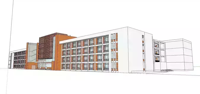 Office-Teaching Building-Canteen 45