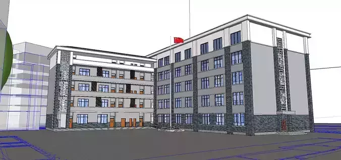 Office-Teaching Building-Canteen 46