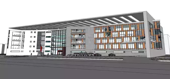 Office-Teaching Building-Canteen 50