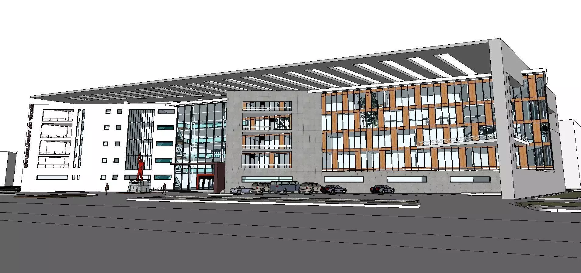 Office-Teaching Building-Canteen 50 3D model_0