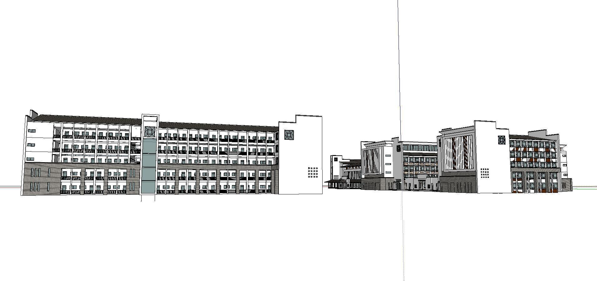 Office-Teaching Building-Canteen 51 3D model_2