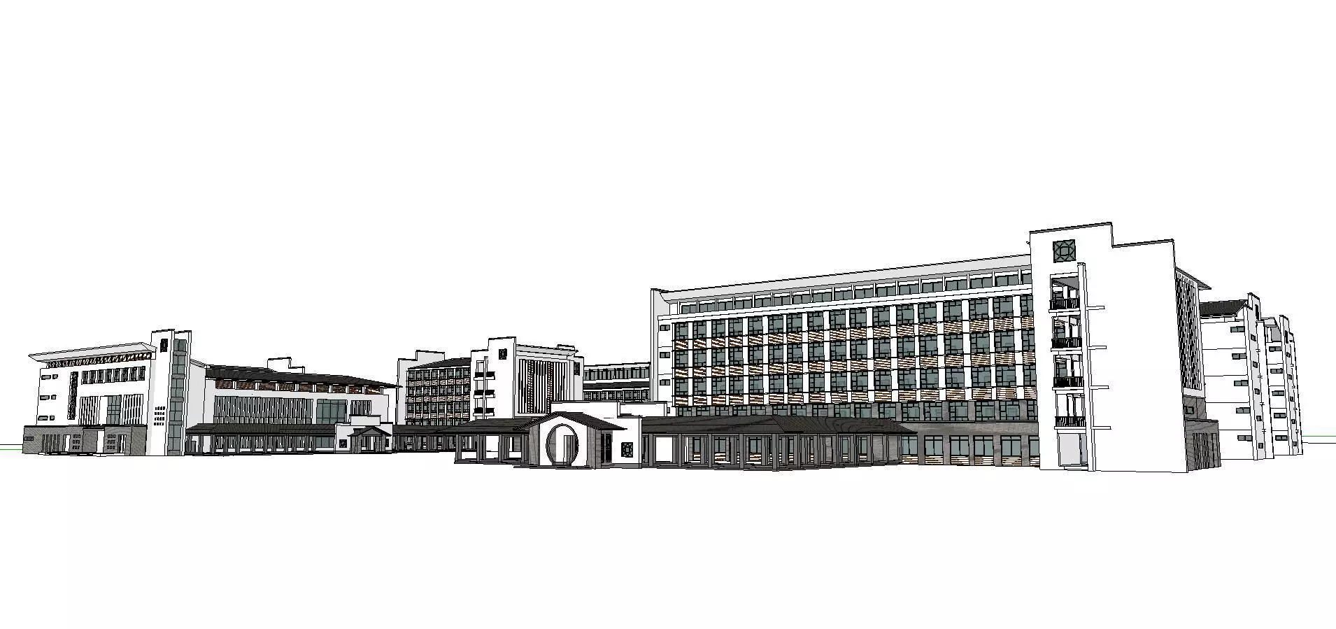 Office-Teaching Building-Canteen 51 3D model_0