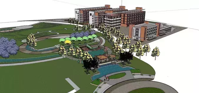 Office-Teaching Building-Canteen 53