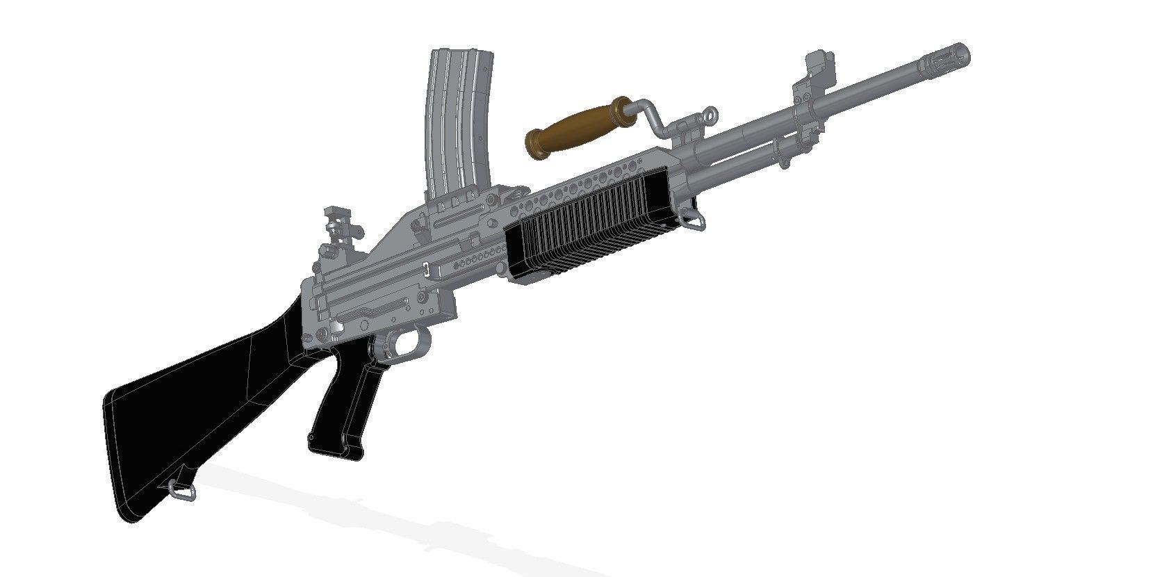 Stoner 63 LMG 3D model_6