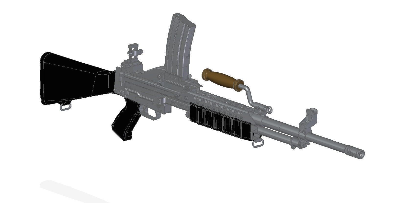 Stoner 63 LMG 3D model_9
