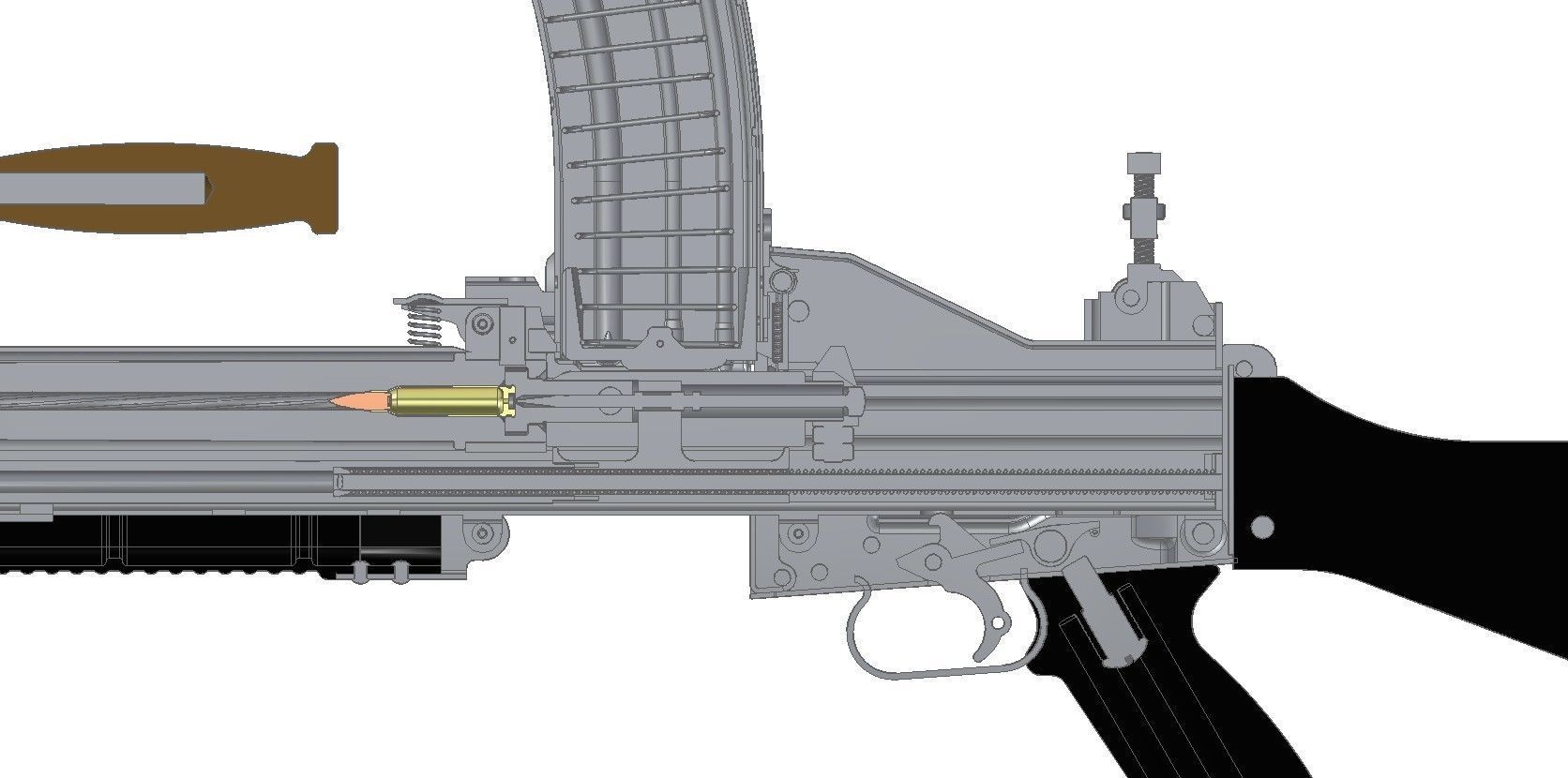 Stoner 63 LMG 3D model_3
