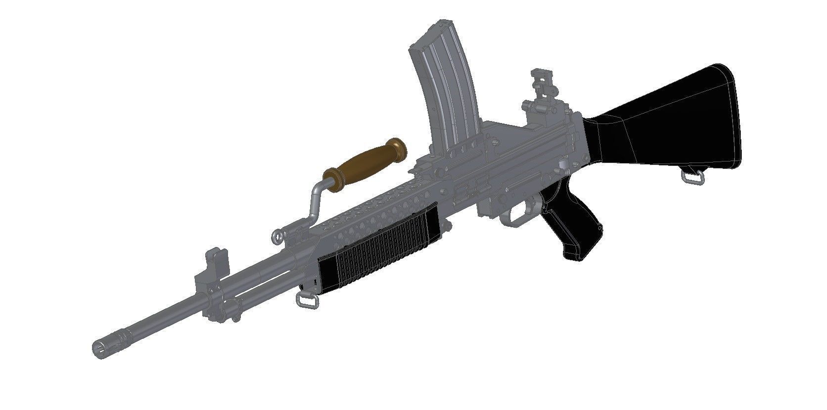 Stoner 63 LMG 3D model_10