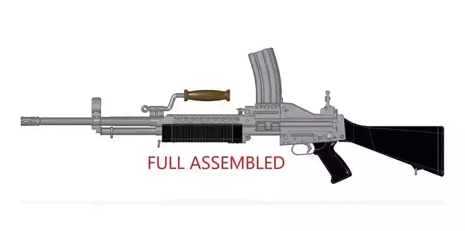 Stoner 63 LMG 3D model