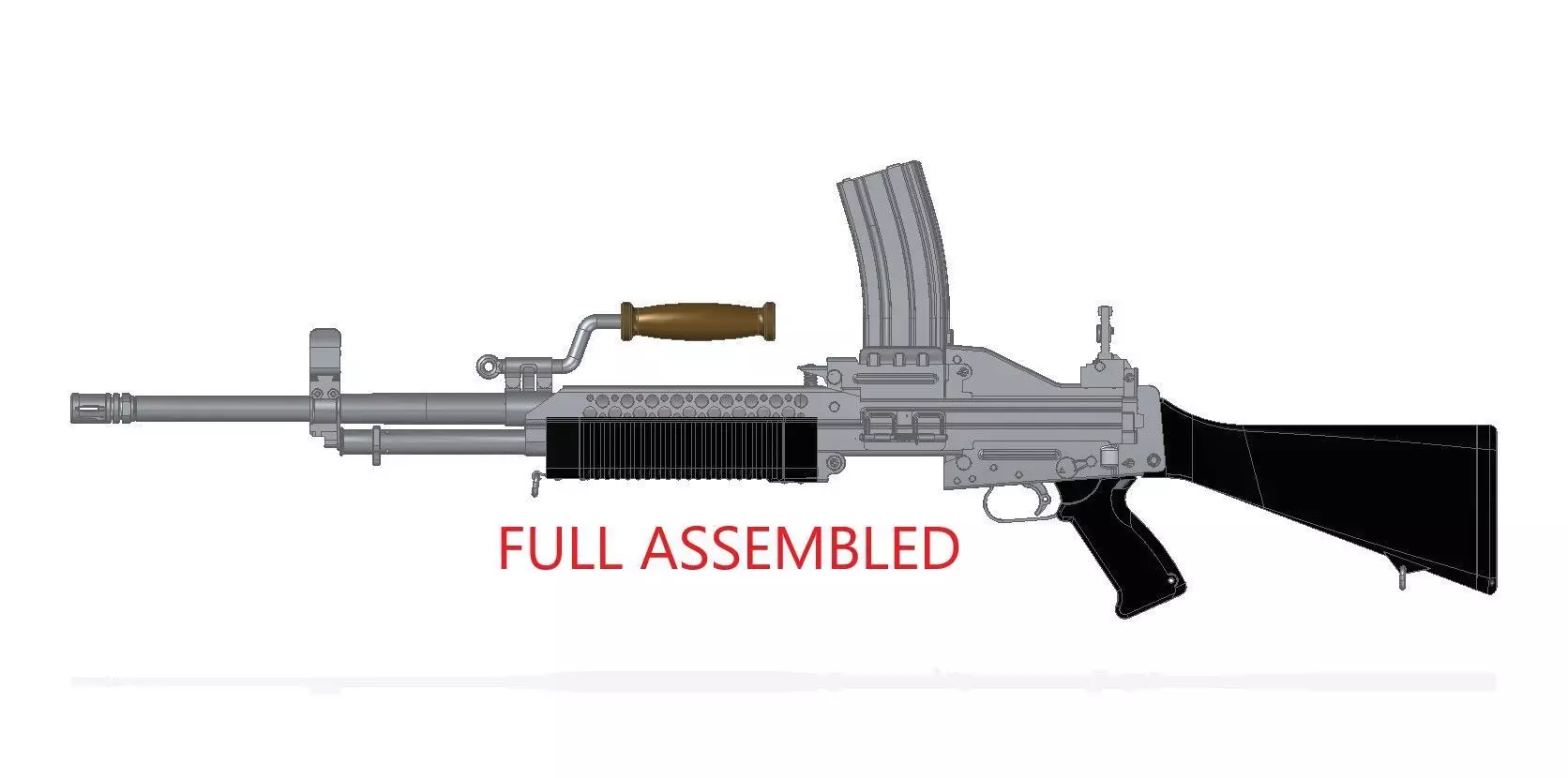 Stoner 63 LMG 3D model_0