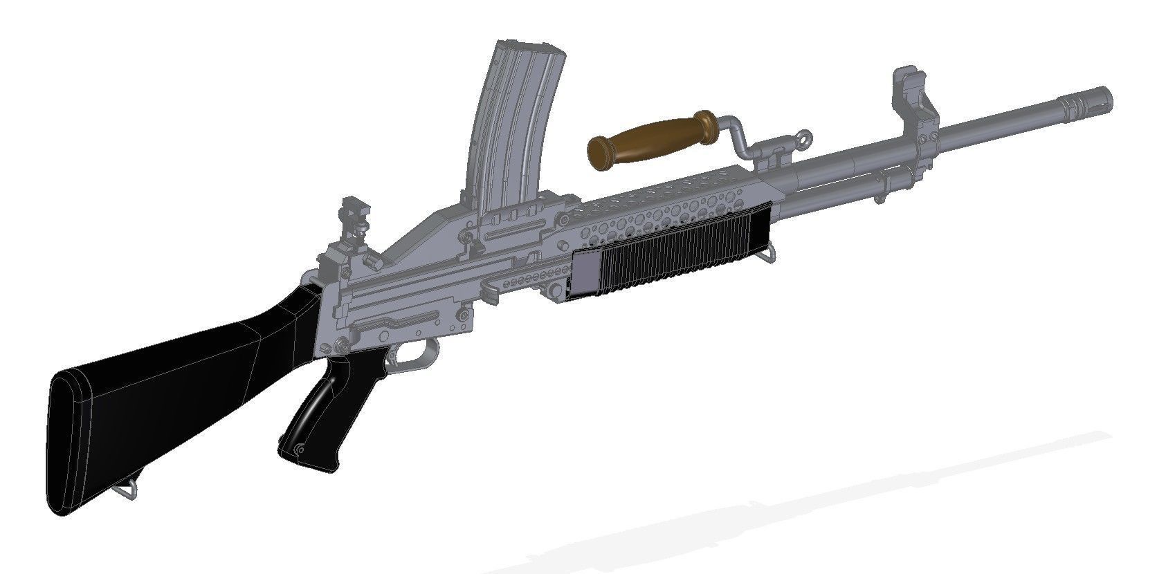 Stoner 63 LMG 3D model_8
