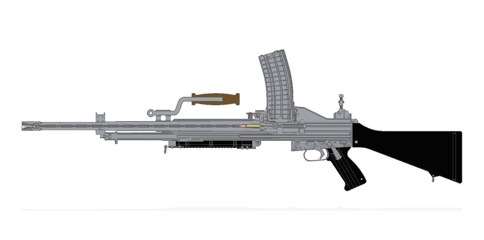 Stoner 63 LMG 3D model_2
