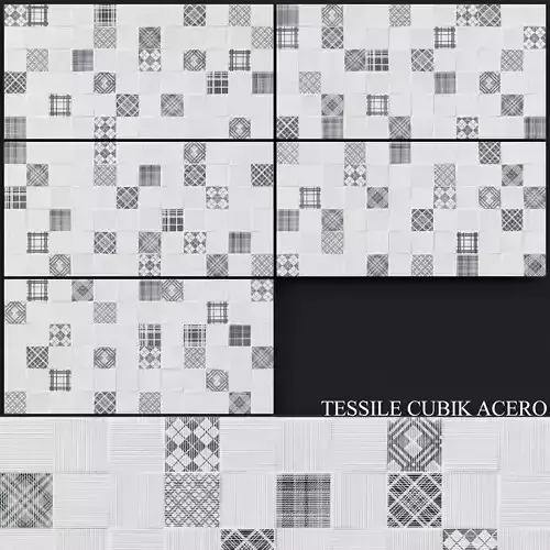 Keros Tessile Cubik Acero 250x500