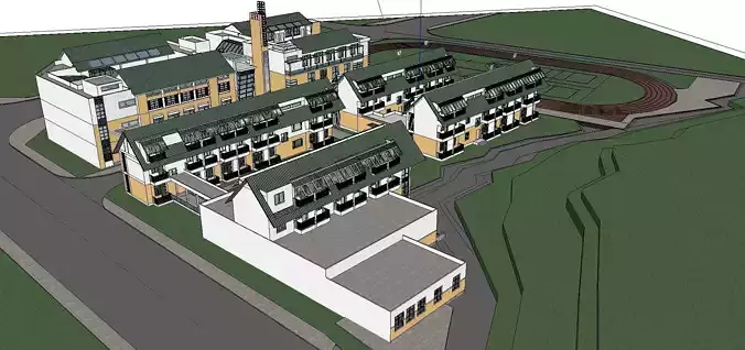 Region-City-School 05 3D model
