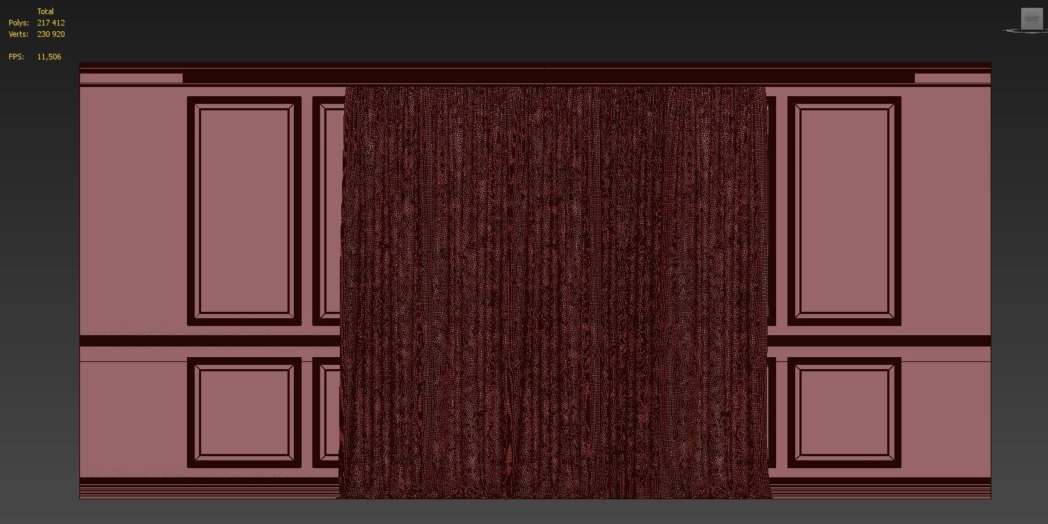 Curtain Set 135 3D model_5