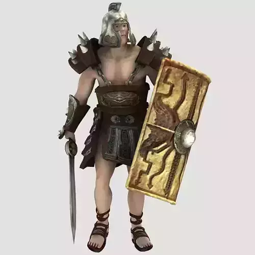 Spartacus spartan warrior 3D model