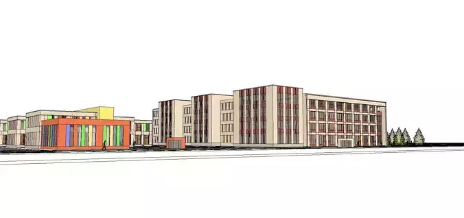 Region-City-School 25 3D model