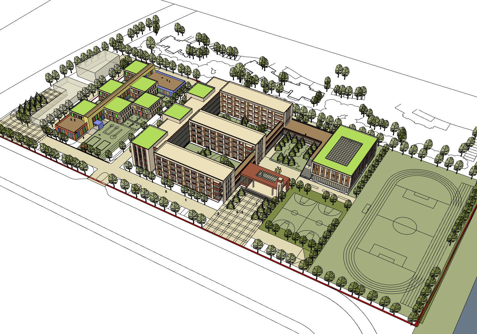 Region-City-School 25 3D model_4