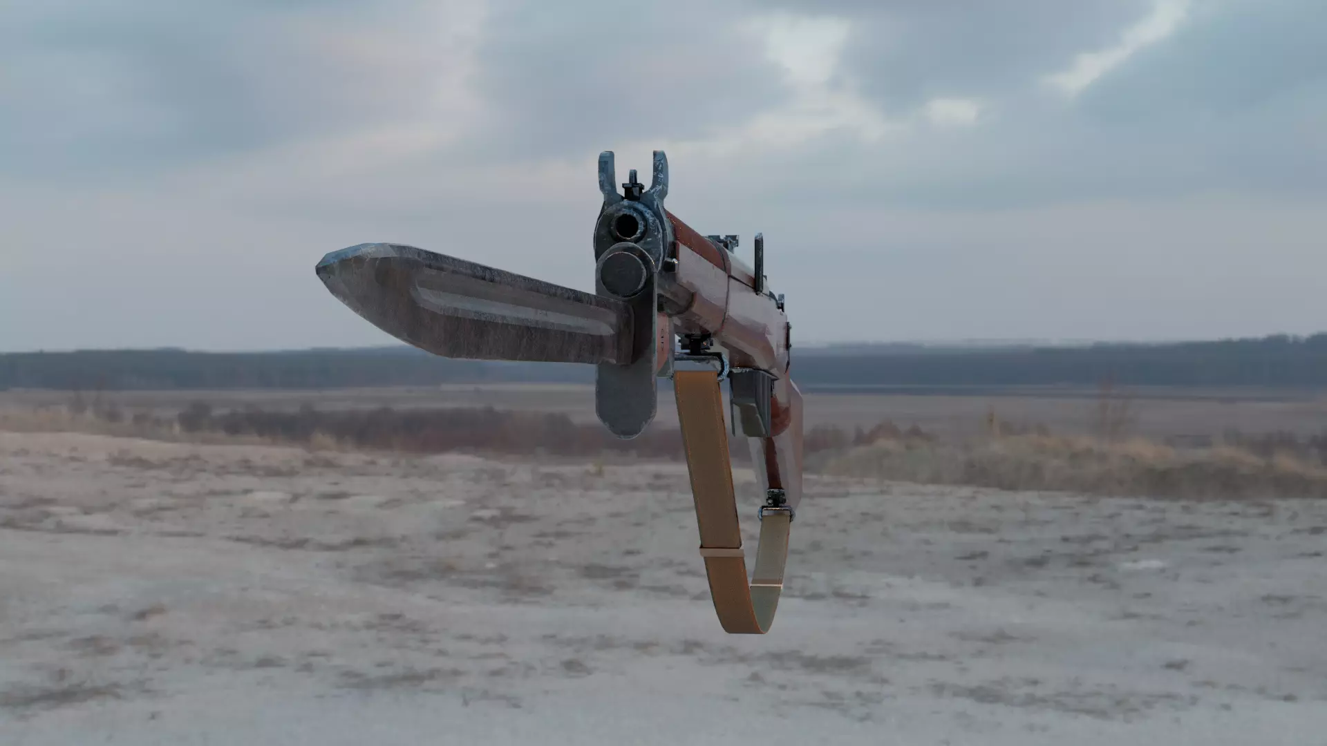 SMLE Mk3 Low-poly 3D model_0