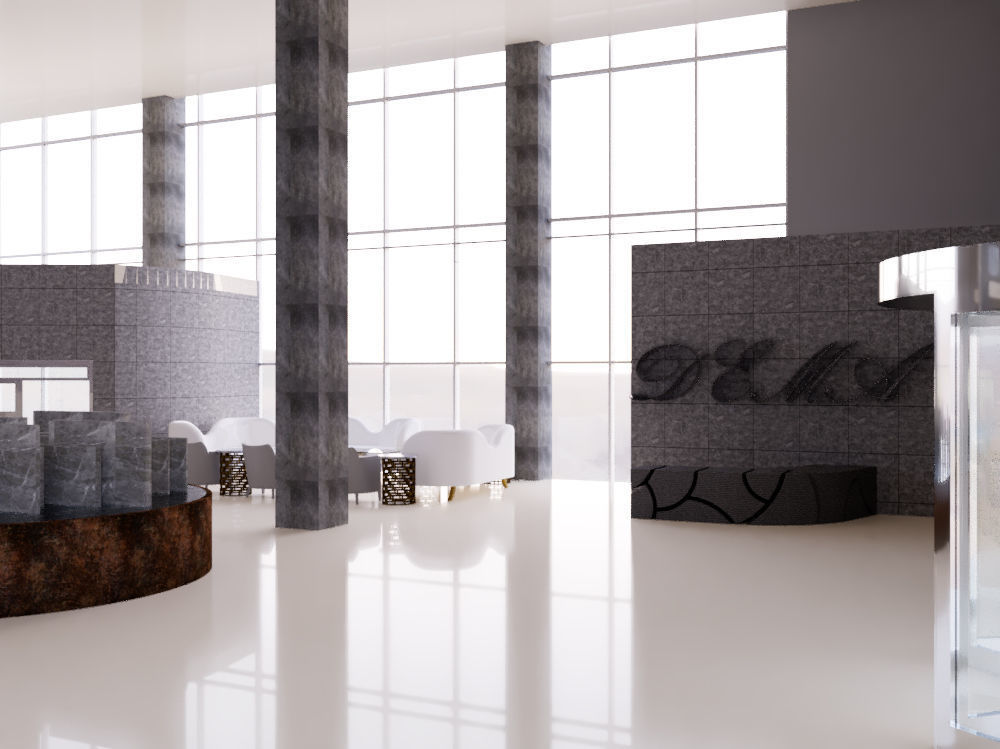 Revit Restaurant and Bar interior design 2016 3D model_4