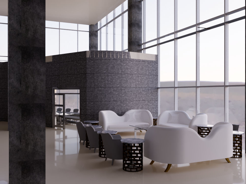 Revit Restaurant and Bar interior design 2016 3D model_10