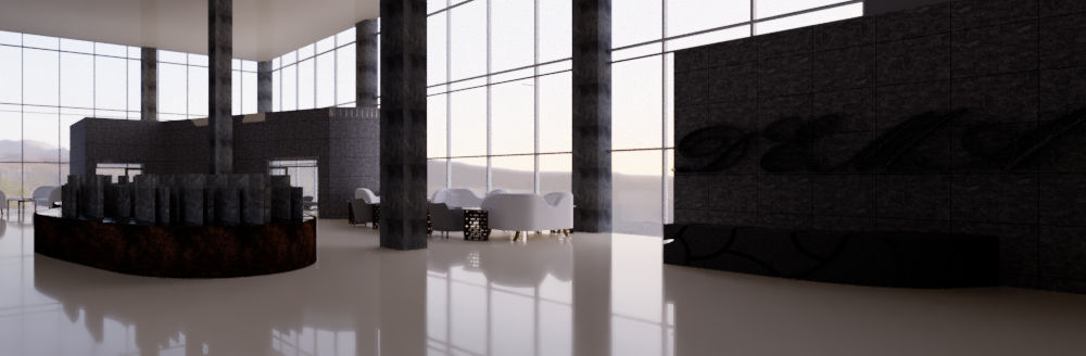 Revit Restaurant and Bar interior design 2016 3D model_14