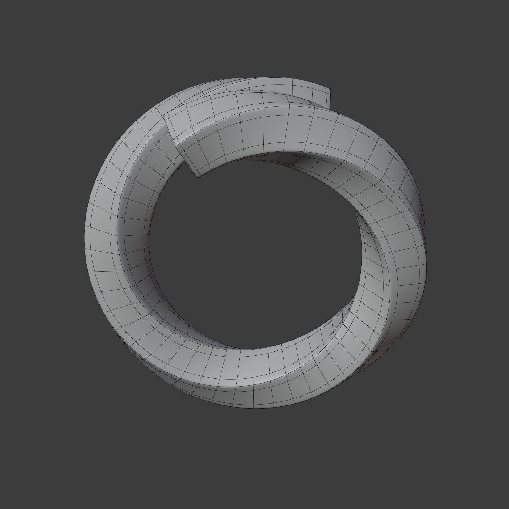 Twisted Spiral Ring 3D model_2